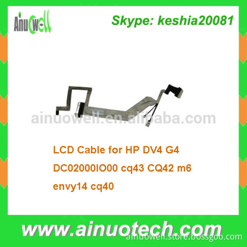 DC02000IO00 Laptop LCD Cable Flat Cable for HP DV4 G4 cq43 CQ42 m6 envy14 cq40 laptop screen Lvds cable